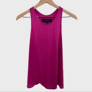 Alexander Wang Fuchsia Racer Back Silk Tank Top